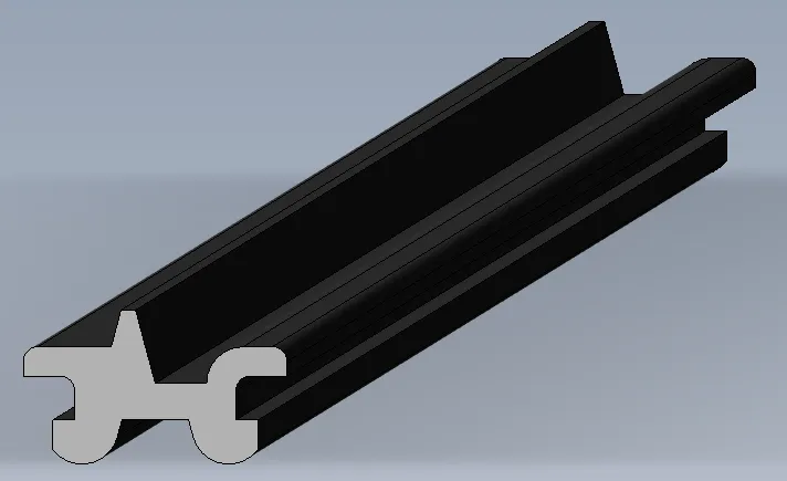 [102-041455] P1240 Door seal middle