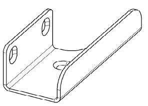 [102-375109636] Door leaf guide 32, left