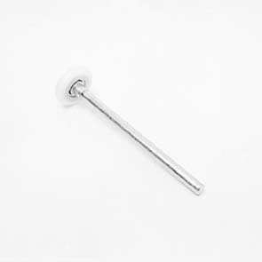 [104002004] Roller. long. 2 inch.12mm shaft. galvanized steel