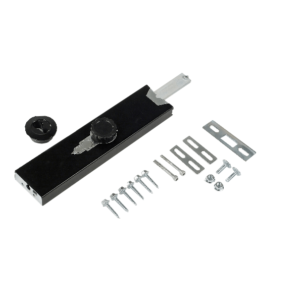 Burglar-resistant cylinder lock. surface mounted