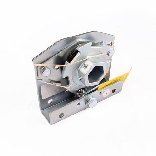 Spring break device  for use with Crawford hex shaft. right