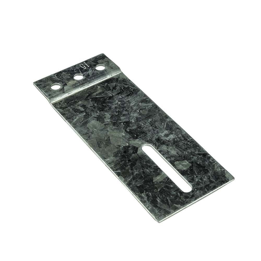 [109007004] Track connecting plate 60x130mm. galvanized