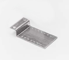 Mounting plate spring buffer in vertical door track