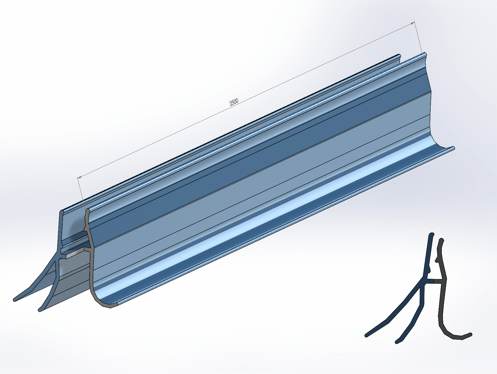 [109011025] Compact side sealing. L=2500mm
