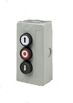 [4010003] GEBA push button box. 3 button. up stop down