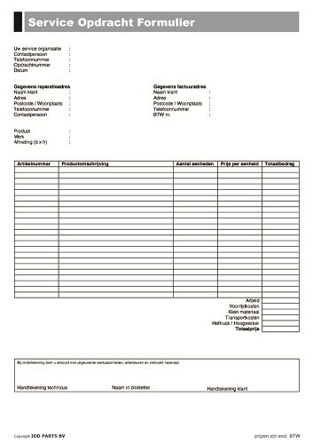 Service  assignment forms