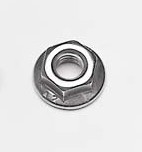 Flanged nut M6. Stainless steel