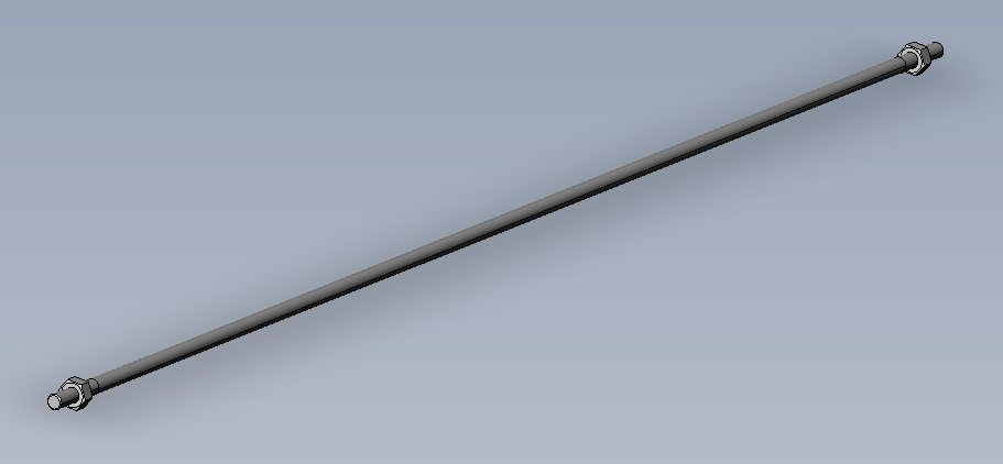 Tension rod long