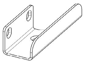 Door leaf guide 20 left