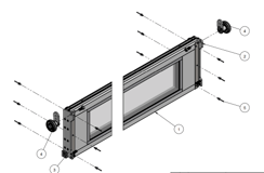 [16100005] IDD-SE Glazed section for Seuster L=4.2m - 6.7m