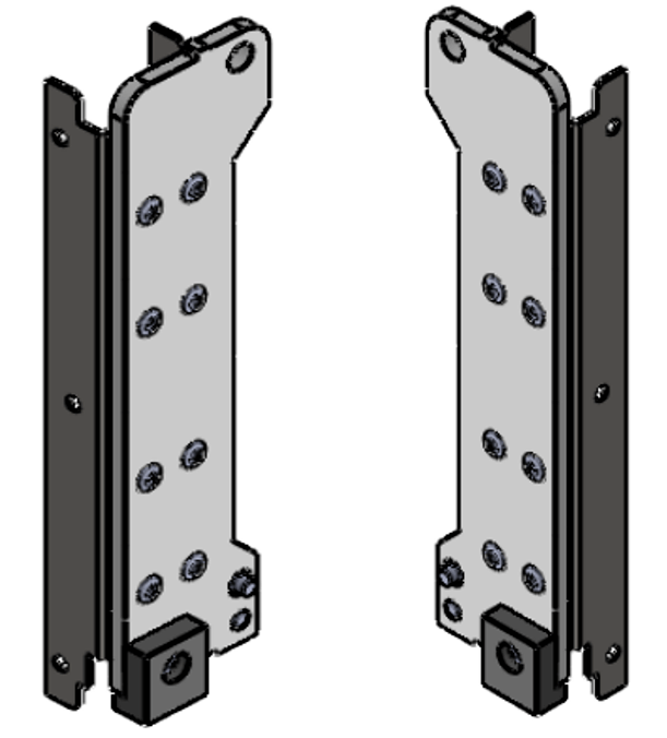 [16104002] IDD-SE end caps, set, center panel, for Seuster