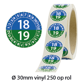 Certificationsticker 18/19 (roll)