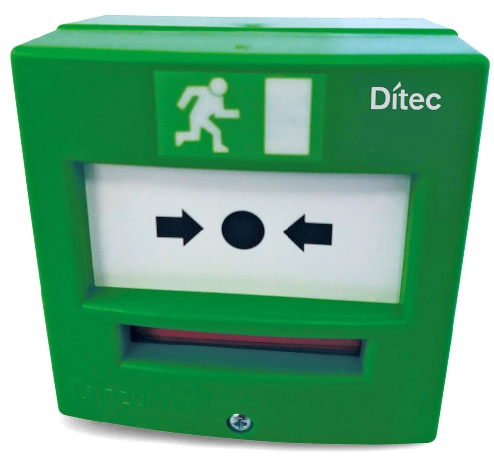 [802000032] Green button emergency opening