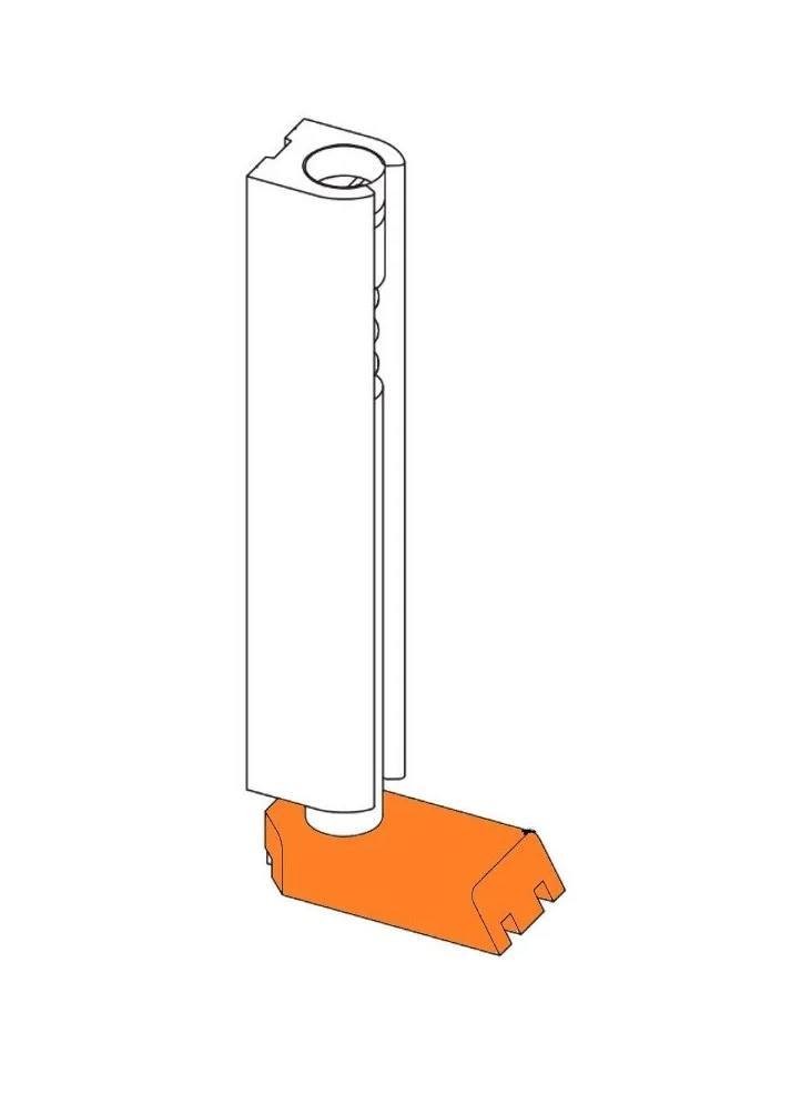 Floor shoe for mobile wing of ALU48 (2 p