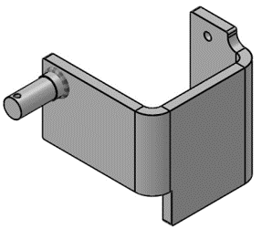 [D001191068-001R] Bottom bracket Right for Seuster