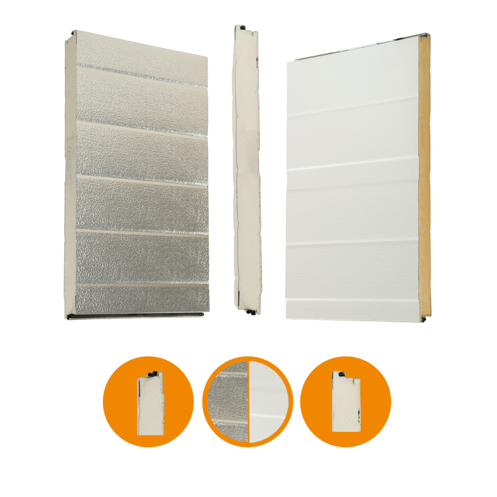 [102001057-a] Door panel Crawford orig. 342. aluminum. 42x500mm. RAL 9002/Brut Alu (Ensemble complet, Standard, Standard)