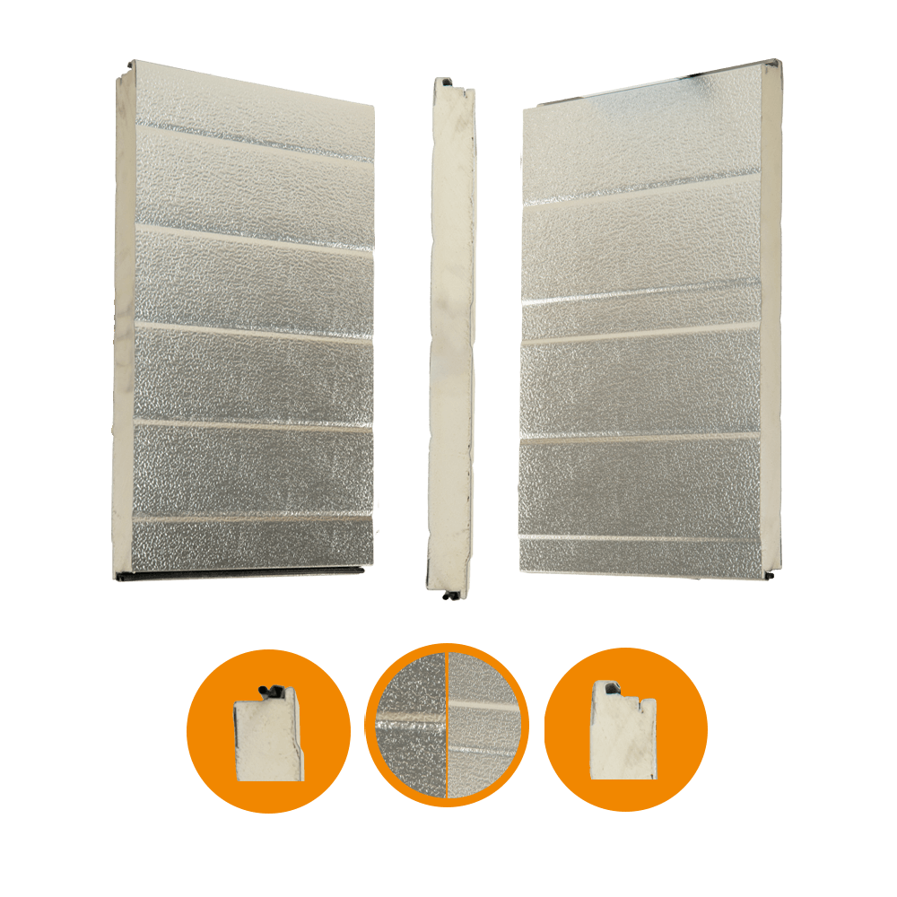 [102001031-a] Door panel Crawford original 342, aluminium, 42x500mm Brut Alu (Ensemble complet, Standard, Standard)