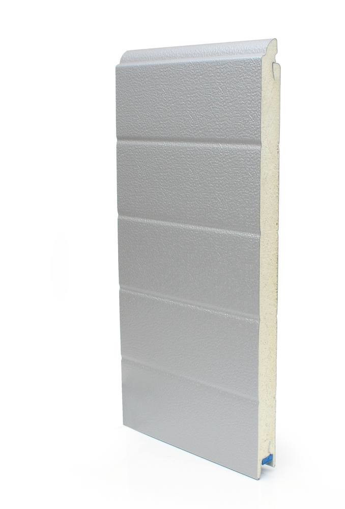 Door panel ST3V 40x610mm. stucco/smooth FS. RAL9006/RAL 9002