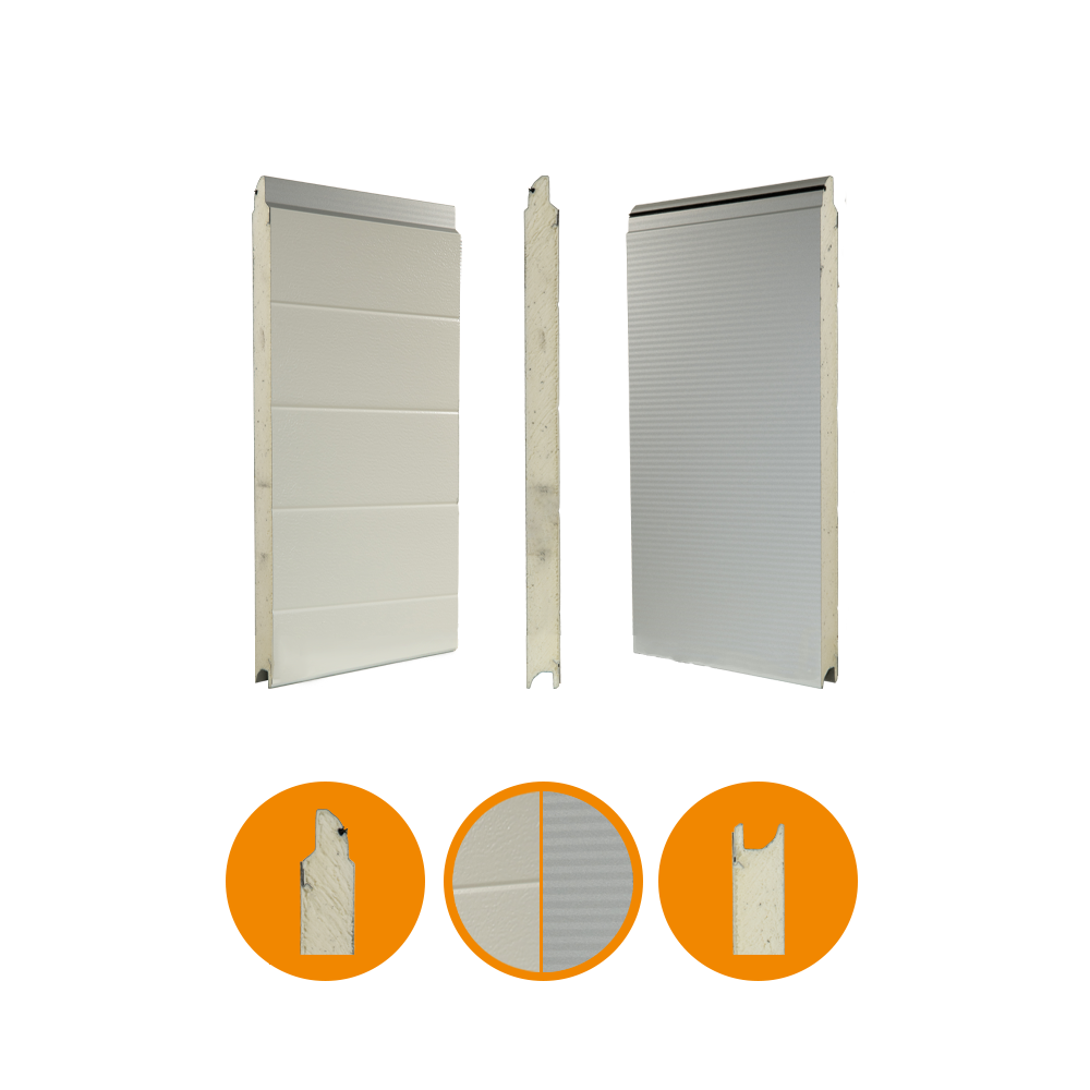 HörmannSPU F42 Micrograin H500 - RAL9006/ RAL 9002