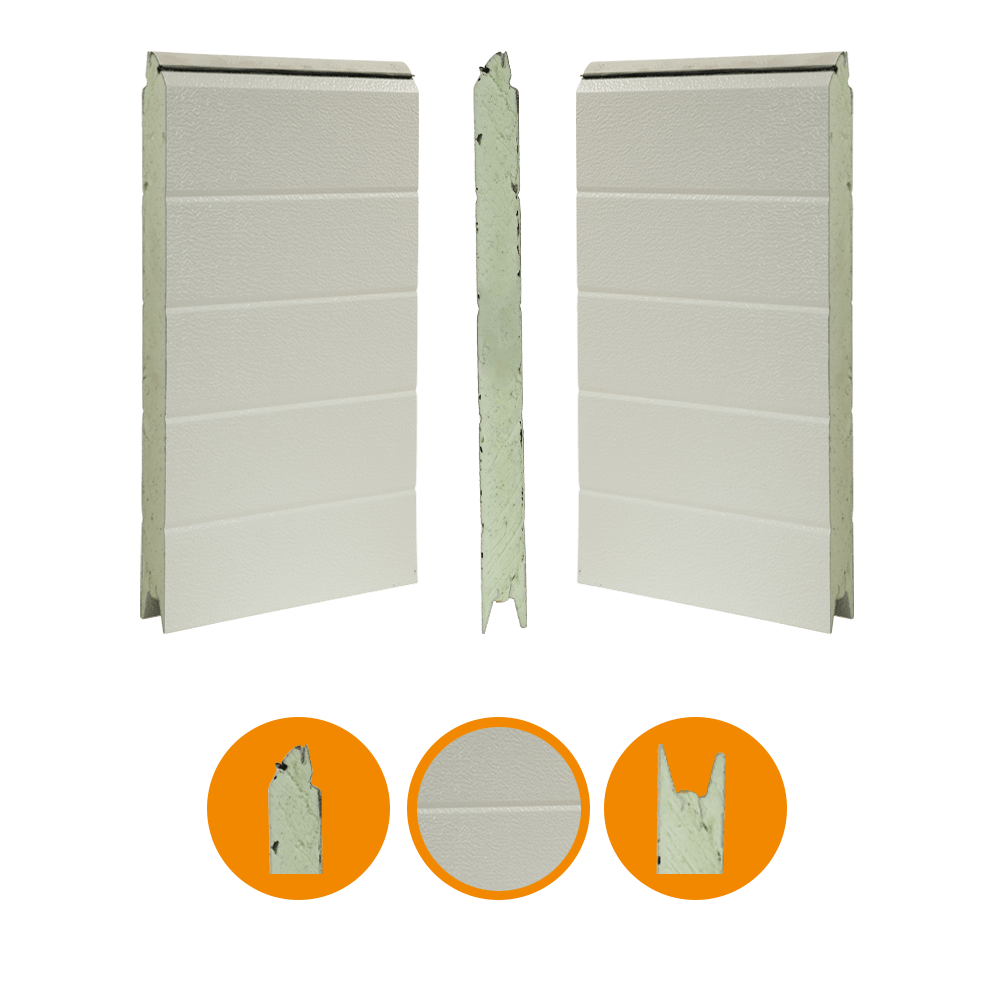 [102001065-a] KingspanTorsektion 40x500mm, stucco/stucco (Gesamte Einheit, Standard, Standard)