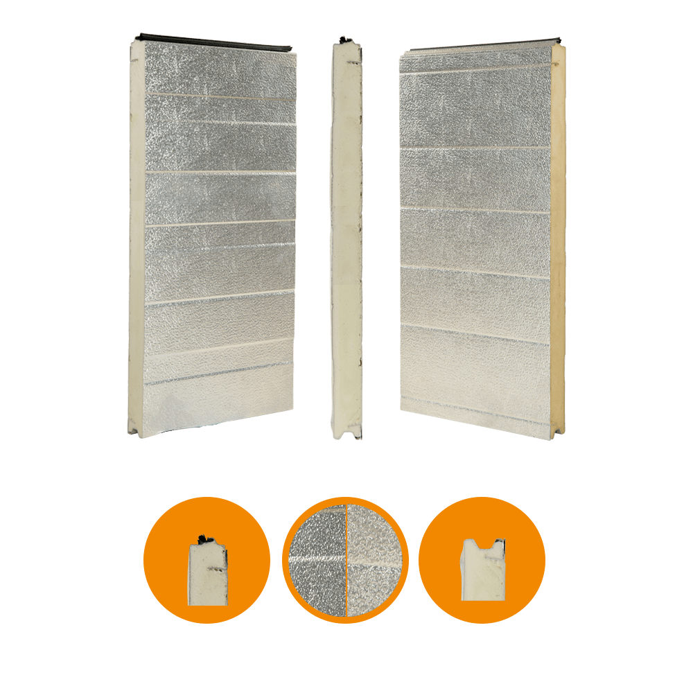 [102001040-a] Nassau 6000 door panel, original, aluminum, 44x600 Brut Alu (Whole unit, Standard, Standard)