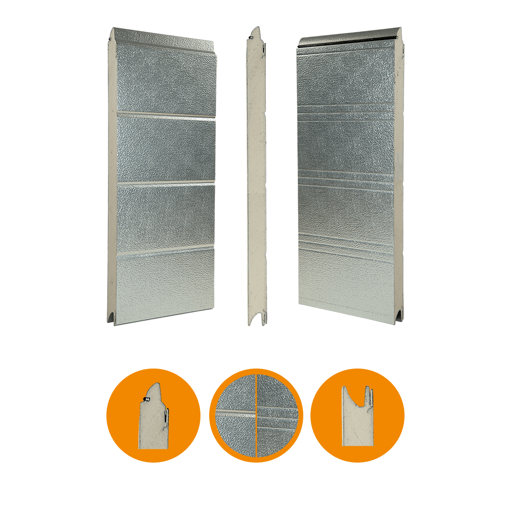 Nassau 9000 door panel, original, steel, 44x670mm