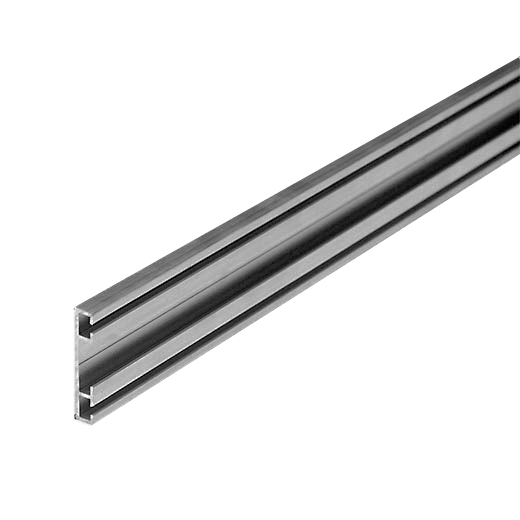 [105002007-a] Top / bottom profile. aluminum. flat (Ensemble complet)